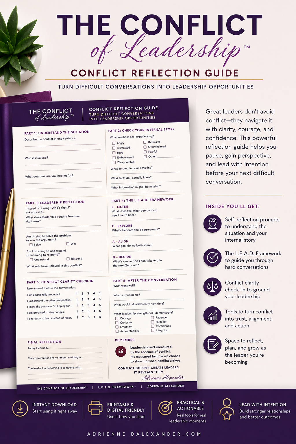 The Conflict of Leadership Conflict Reflection Guide