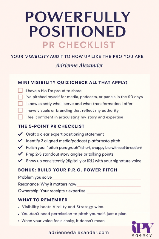 Powerfully Positioned PR Checklist